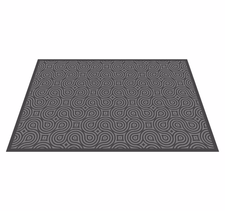 Abstract swirl pattern placemat - TenStickers