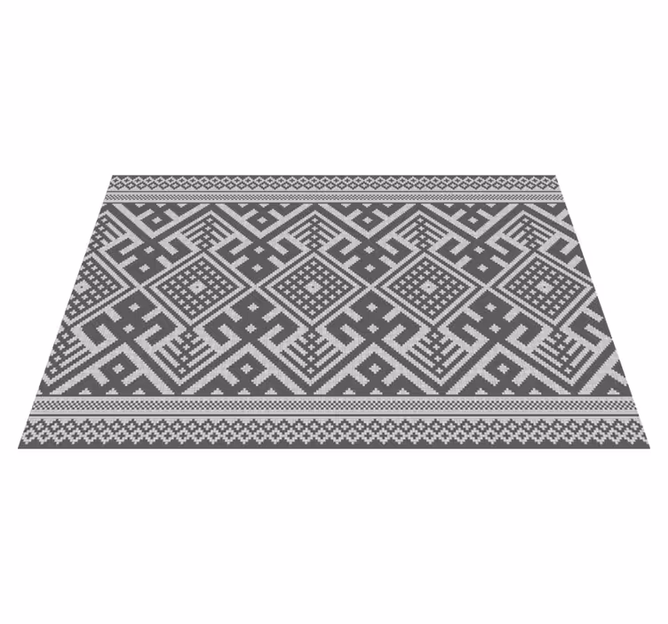 Grey Knitted pattern elegant placemats - TenStickers