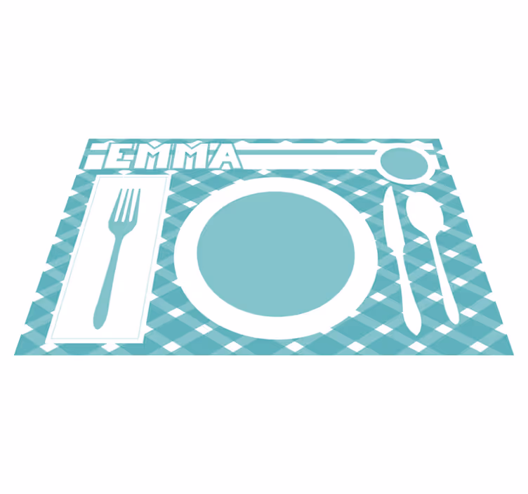 Customizable placemat personalized dining mat - TenStickers