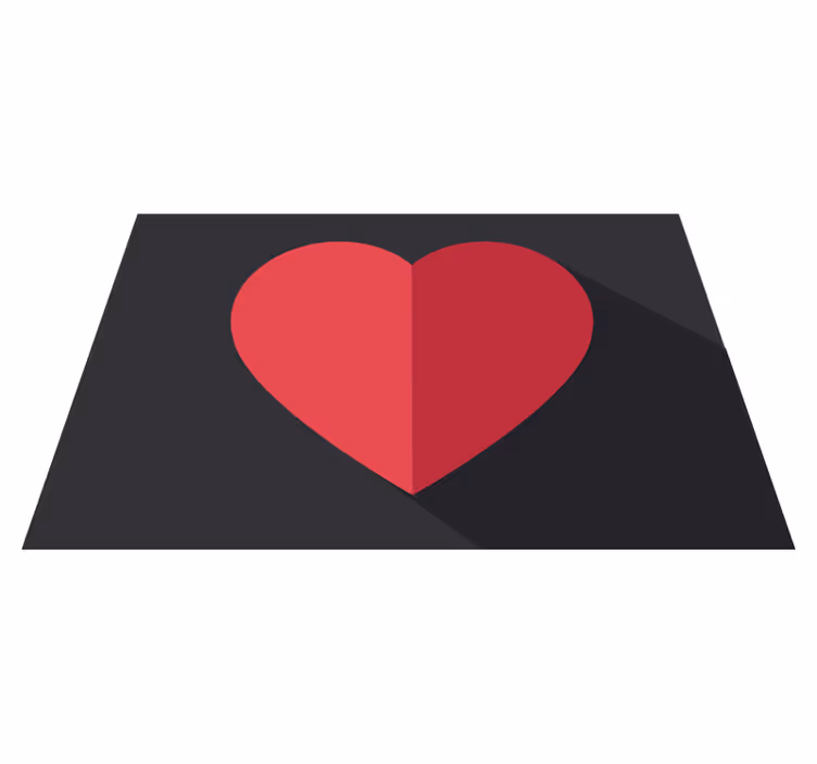 Original red hearts original placemats - TenStickers