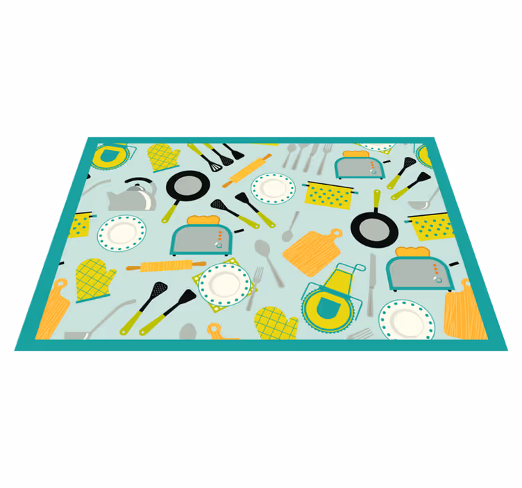Original placemat kitchen utensil design - TenStickers