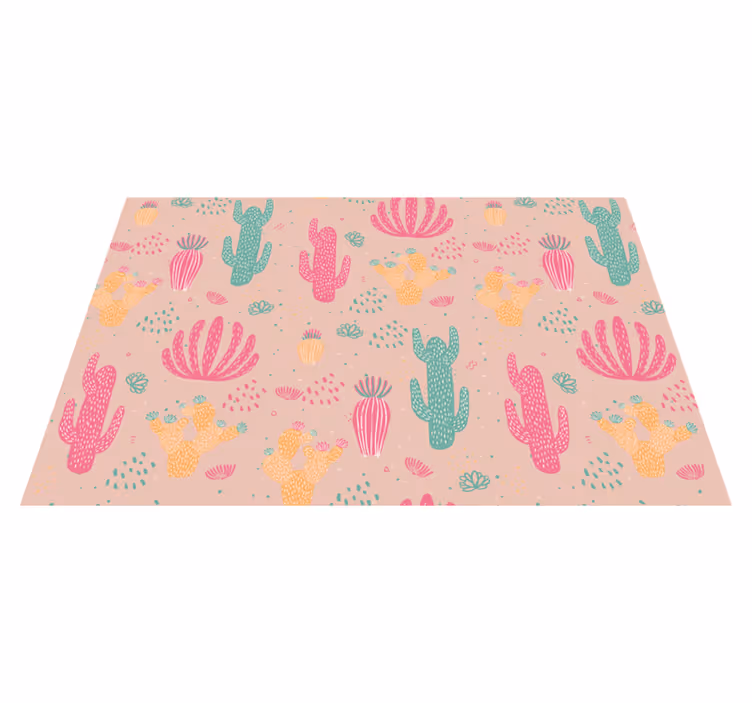 Original placemat vibrant cactus design - TenStickers
