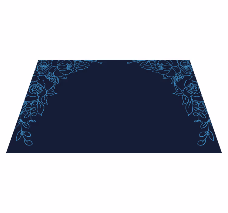 Original placemat with floral border design - TenStickers