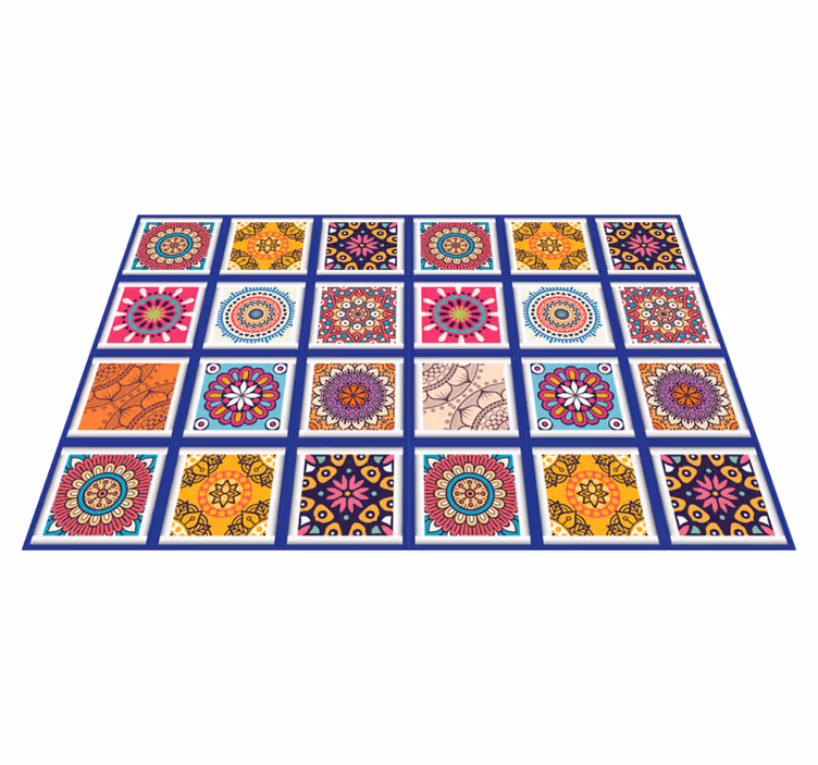 Original placemat geometric floral designs - TenStickers
