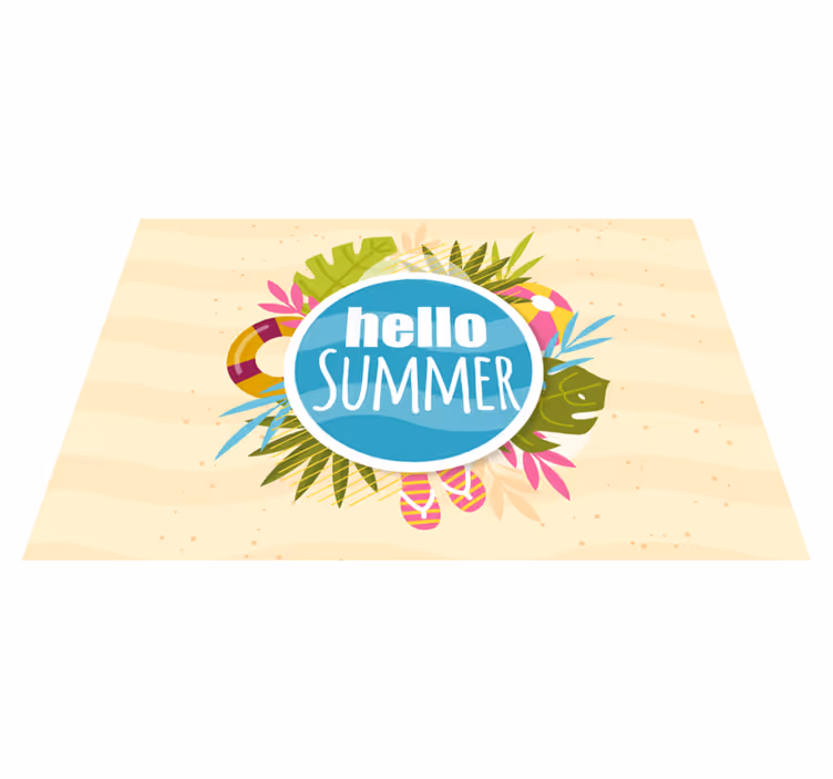 Hello Summer Personalised placemats - TenStickers