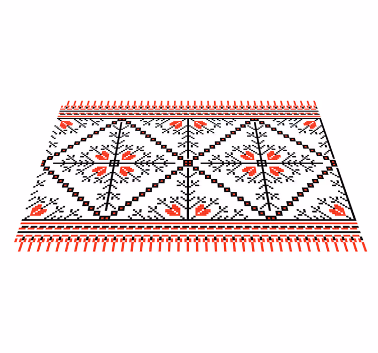 Original placemat with geometric floral design - TenStickers