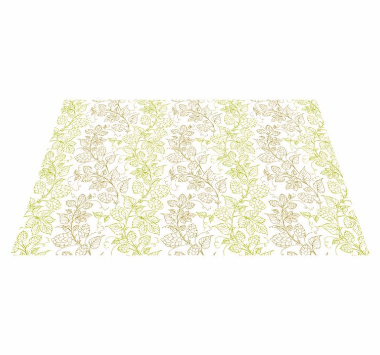 Botanical leaf motif placemat - TenStickers