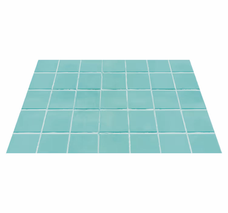 Turquoise tiled surface placemat - TenStickers