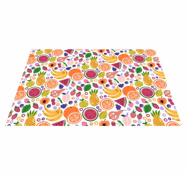 Children placemat with fruit pattern print - TenStickers