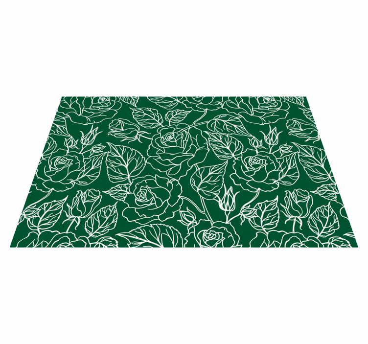 Graceful botanical arrangement placemat - TenStickers