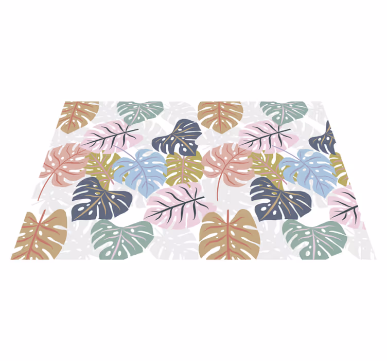 Original placemat tropical leaf design - TenStickers