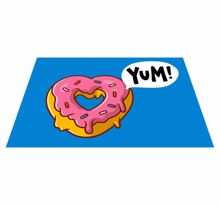 Children placemat heart-shaped snack - TenStickers