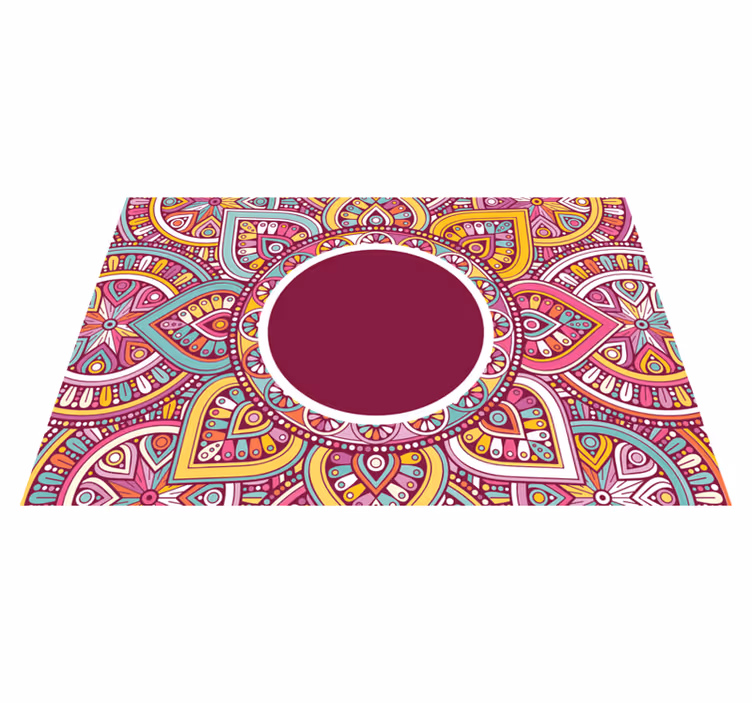 Original placemat colorful mandala design - TenStickers