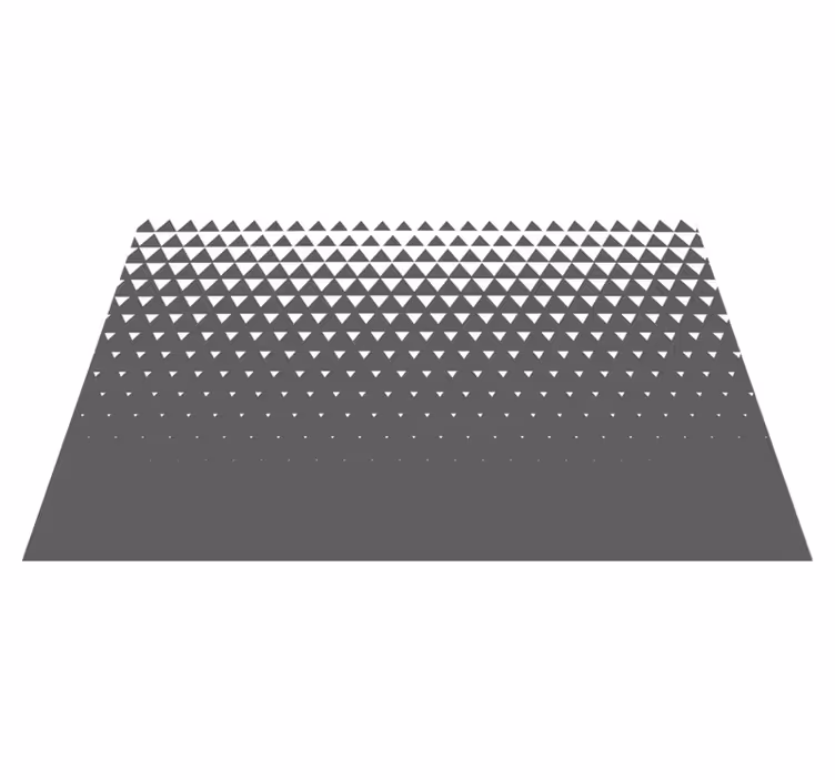 Grey and white triangles modern placemats - TenStickers