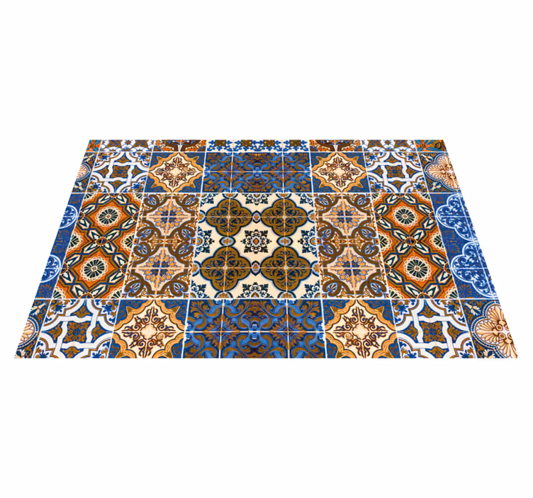 Vintage colourful tile elegant placemats - TenStickers