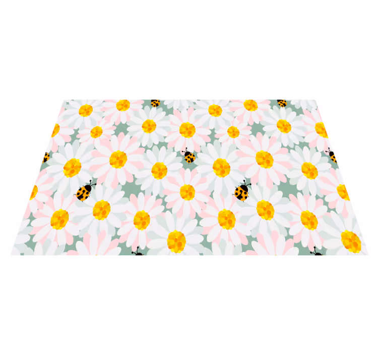 Original placemat with vibrant floral designs - TenStickers