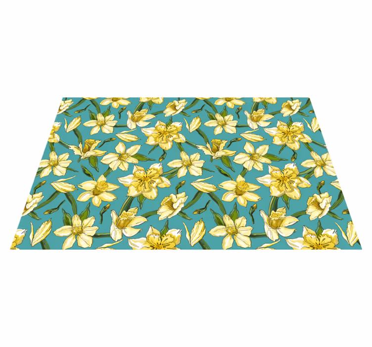 Original placemat daffodil floral design - TenStickers