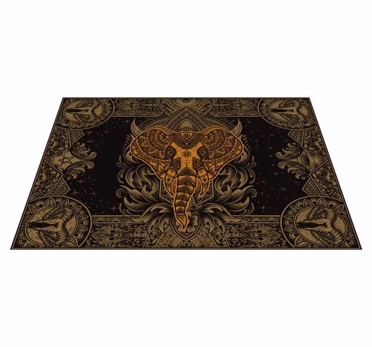 Original placemat intricate elephant design - TenStickers