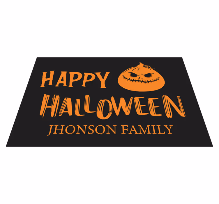 Halloween placemat family greetings for halloween - TenStickers