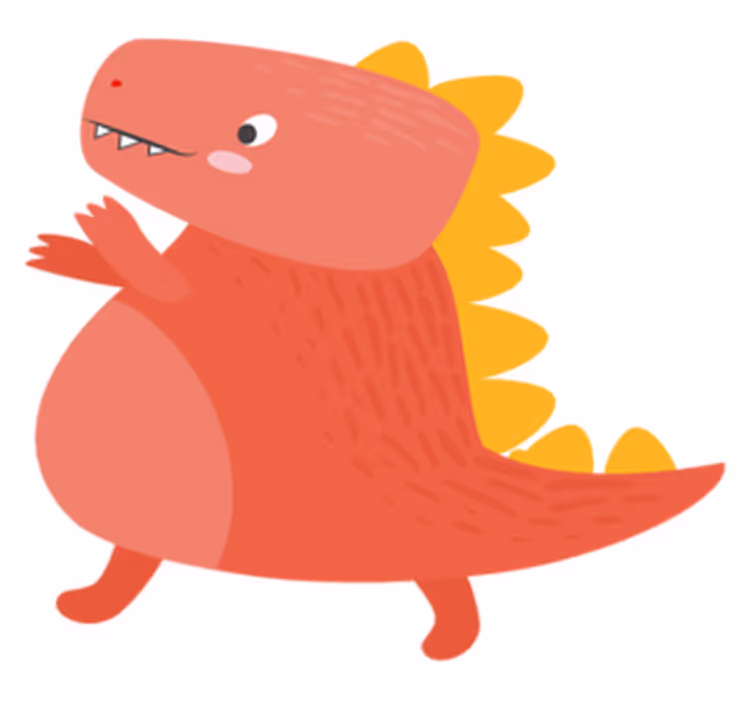 Children placemat with adorable dinosaur design - TenStickers