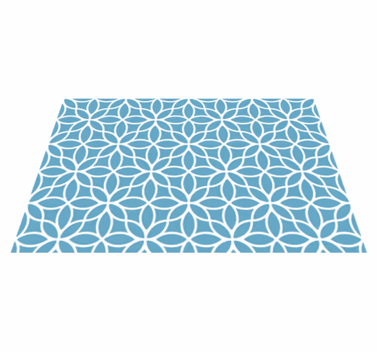 Tiles and flowers original placemats - TenStickers