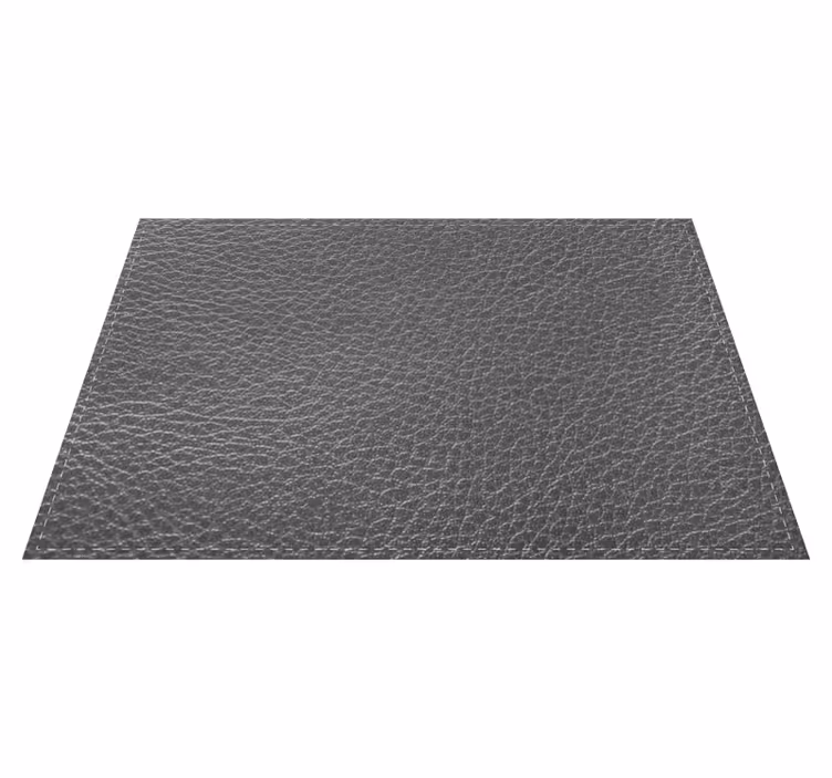 Grey leather effect textured placemats - TenStickers