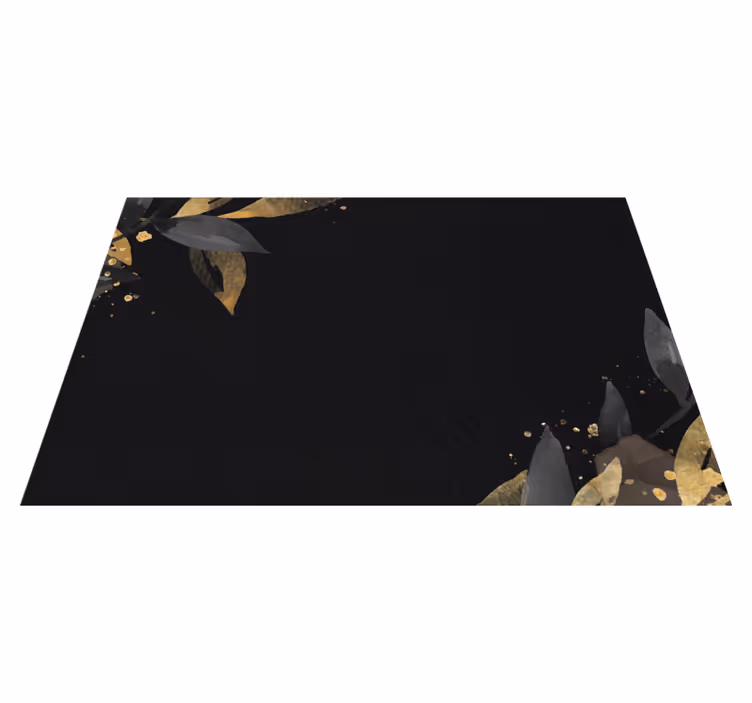 Elegant placemat with sophisticated leaf designs - TenStickers