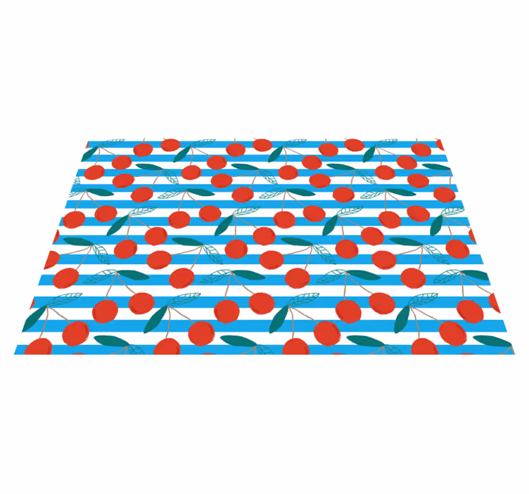 Original placemat with cherry pattern design - TenStickers