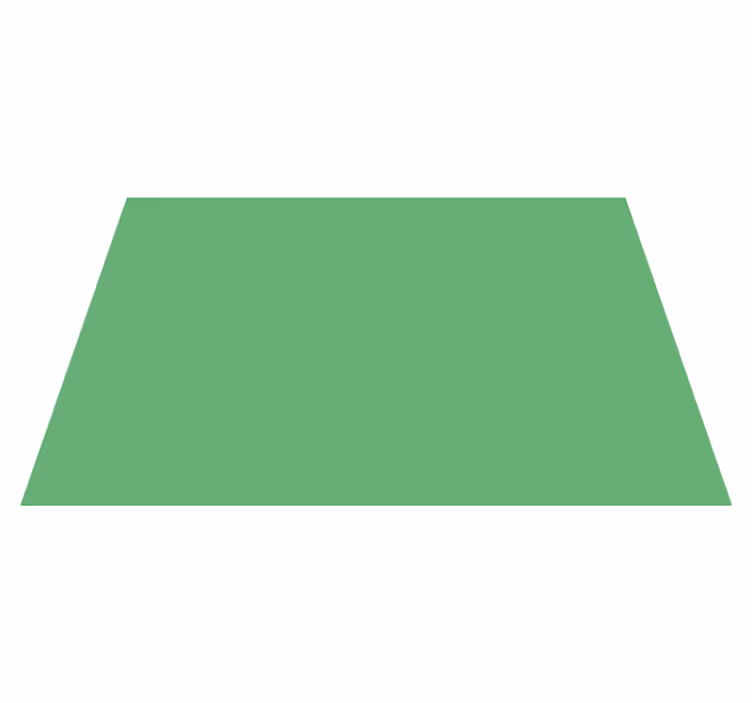 Modern placemat sleek green platter - TenStickers