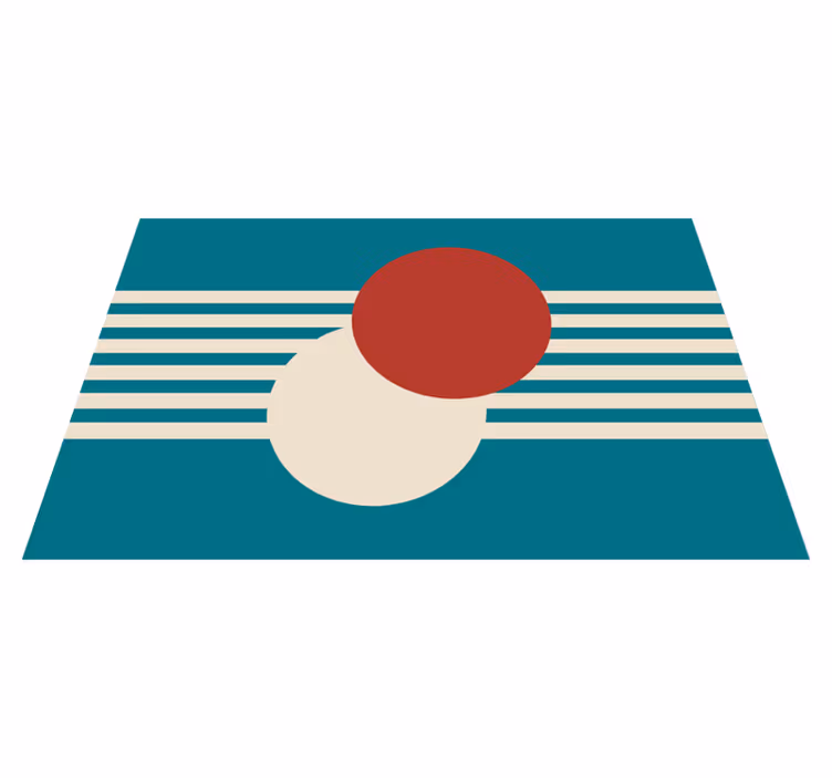 Modern placemat abstract colorful shapes design - TenStickers