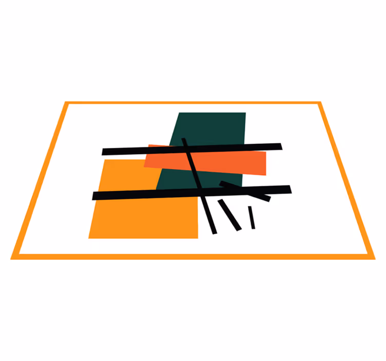 Modern placemat abstract geometric shapes - TenStickers