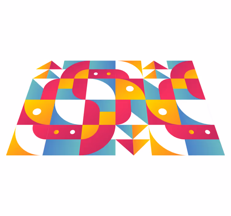 Modern placemat with bold geometric designs - TenStickers