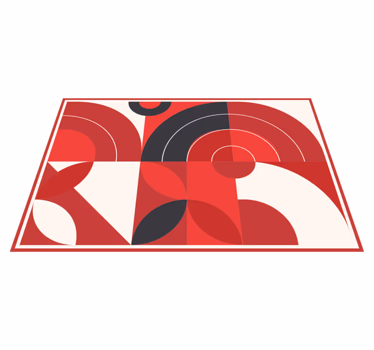 Modern placemat with colorful geometric shapes - TenStickers