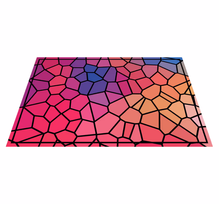 Vibrant color geometric original placemats - TenStickers