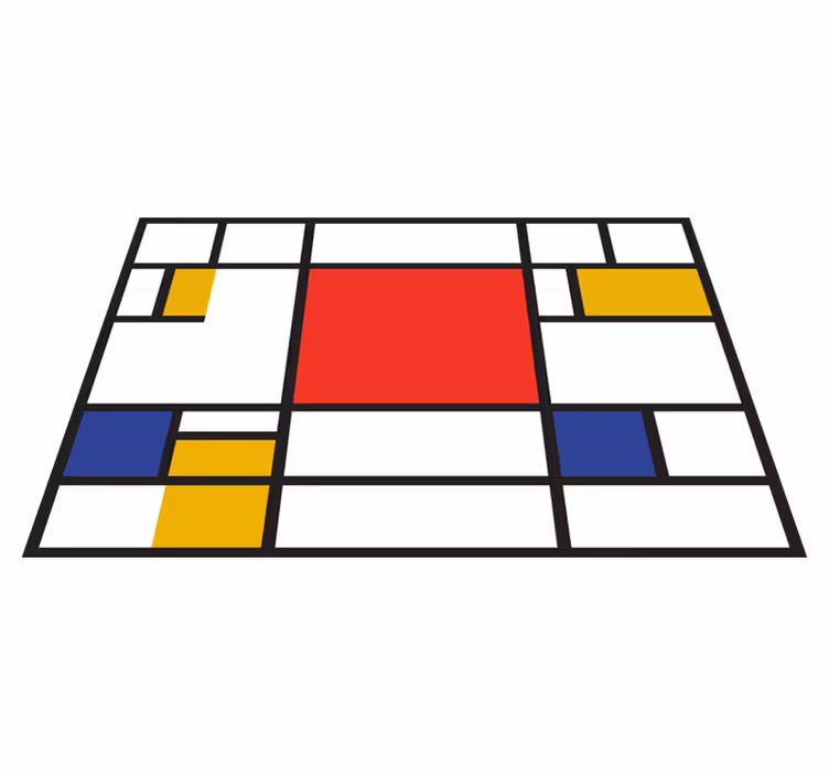 Mondrian geometric art original placemats - TenStickers