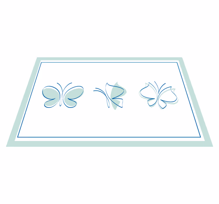 Original placemat elegant butterfly designs - TenStickers