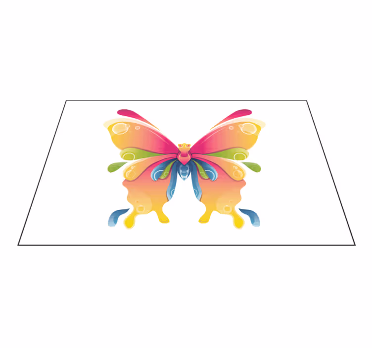 Original placemat with colorful butterfly design - TenStickers