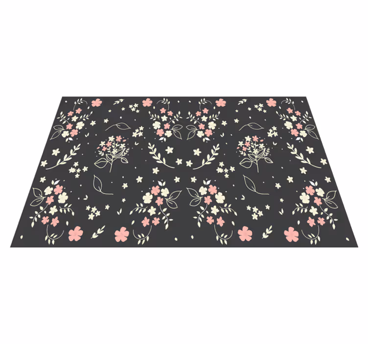 Gray background with pink original placemats - TenStickers