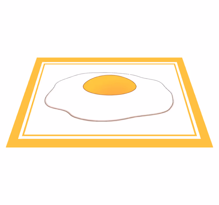 Original placemat fried egg design - TenStickers