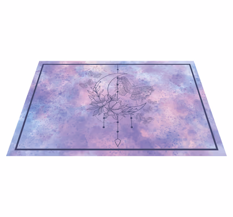Original placemat floral moon design - TenStickers