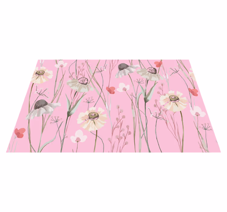 Floral Pink Pattern original placemat - TenStickers
