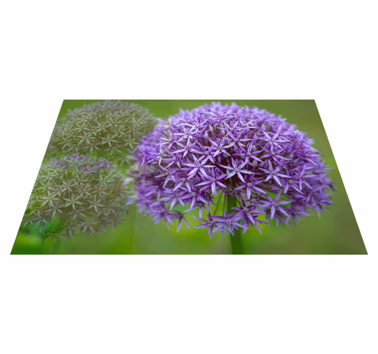 Vibrant purple flowers placemat - TenStickers