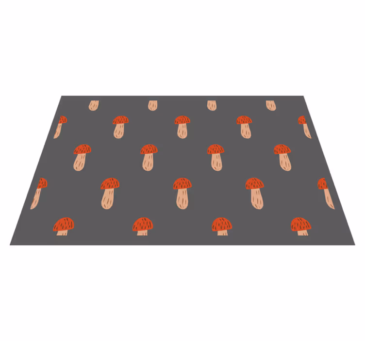 Original placemat mushroom pattern design - TenStickers