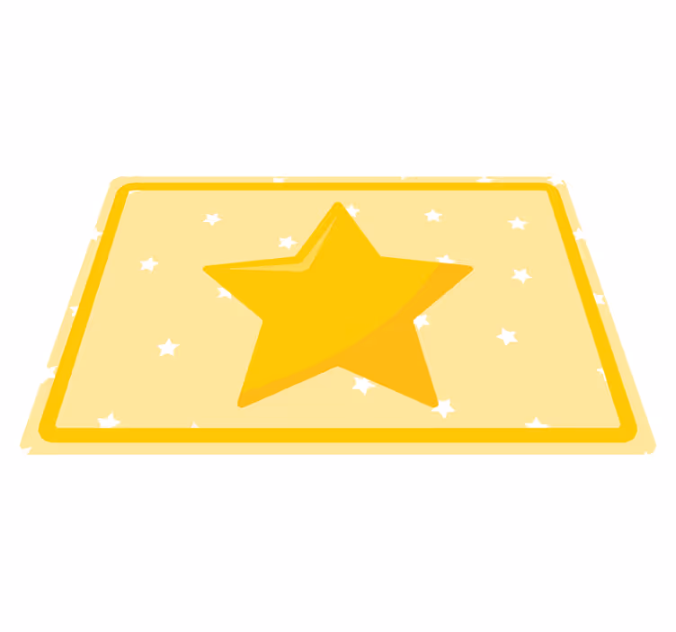 Colorful star shape children placemat - TenStickers