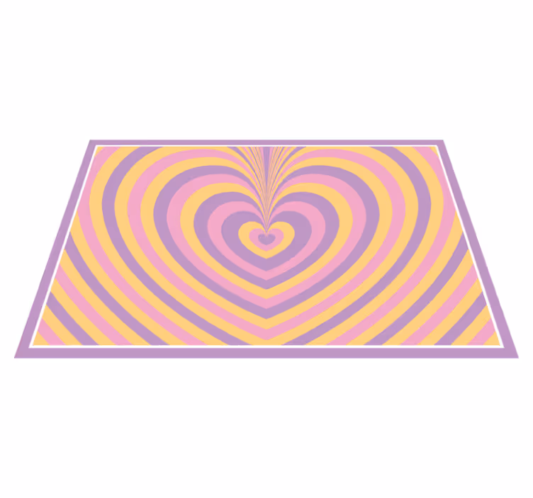 Original placemat heart pattern design - TenStickers