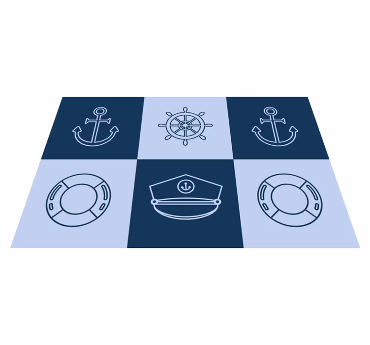 Nautical Symbols Mat original placemat - TenStickers