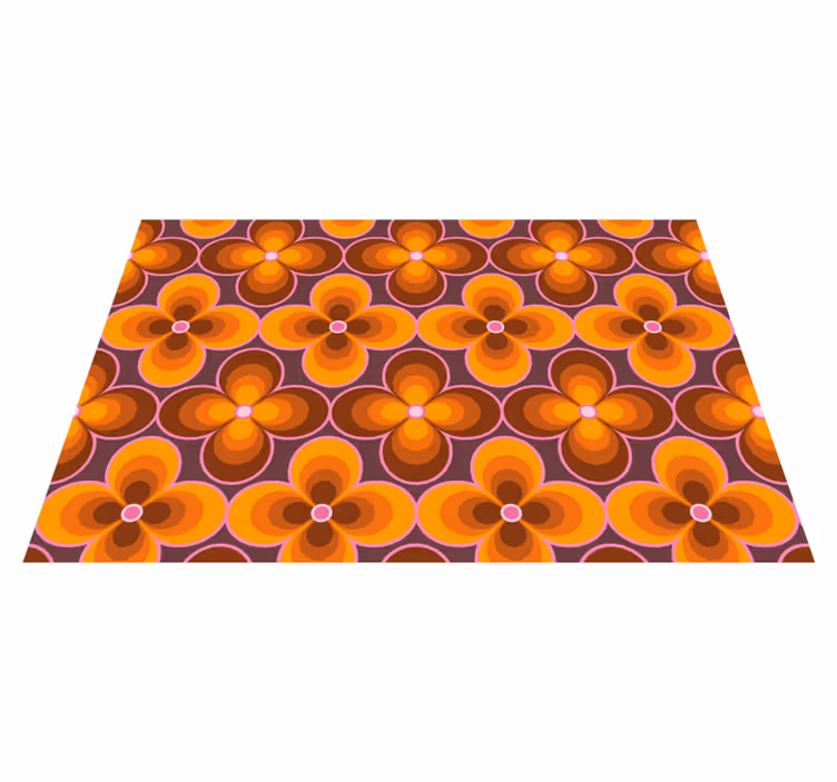 Original placemat with lively floral design - TenStickers