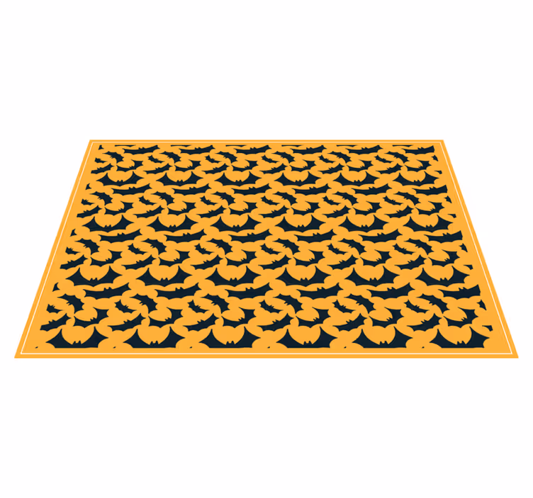 Halloween placemat with bat pattern design - TenStickers