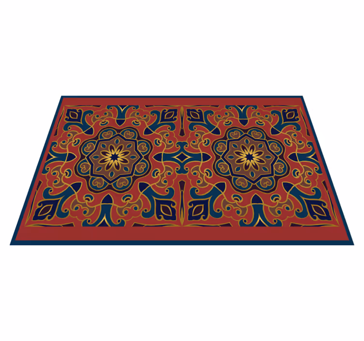 Original placemat intricate floral design - TenStickers