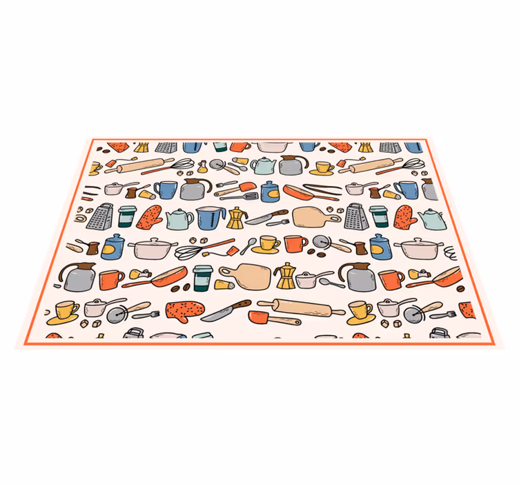 Original placemat kitchen utensil set - TenStickers